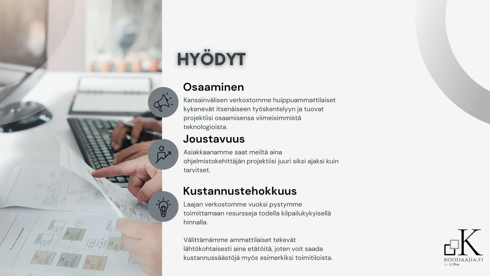 Vuokraa ohjelmistokehittäjä - Palvelumme hyödyt osa 1